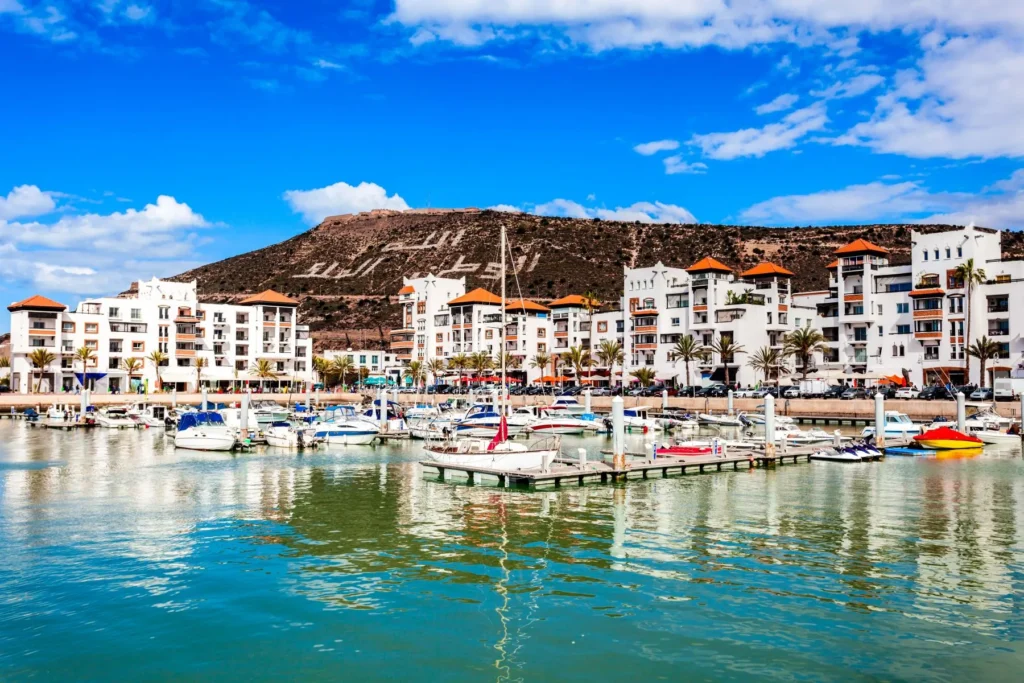 Praia e costa atlântica de Agadir