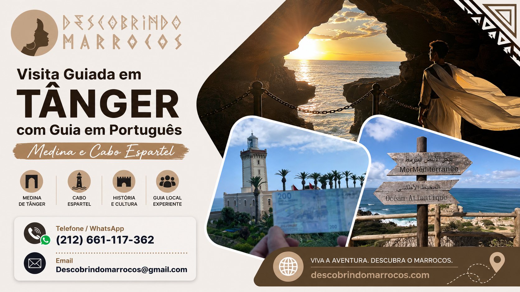 Visita Guiada em Tânger com Guia em Português – Medina e Cabo Espartel