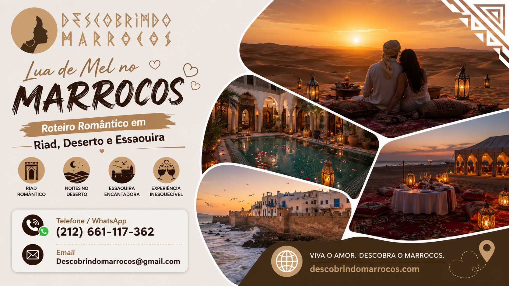 Lua de Mel no Marrocos – Roteiro Romântico em Riad, Deserto e Essaouira