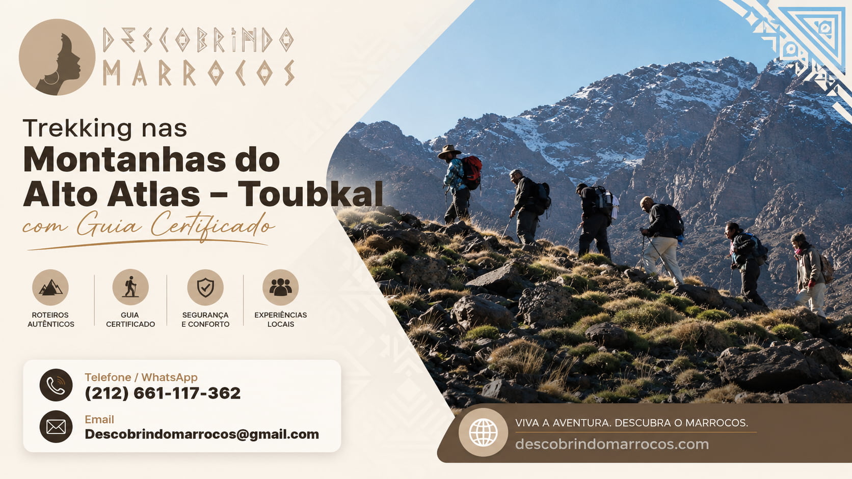 Trekking nas Montanhas do Alto Atlas – Toubkal com Guia Certificado