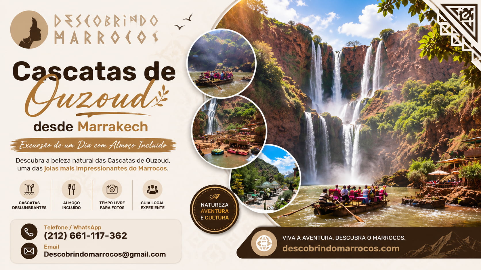 Cascatas de Ouzoud desde Marrakech – Excursão de um Dia com Almoço Incluído