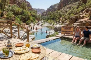 Piscinas naturais do Vale do Paraíso perto de Agadir
